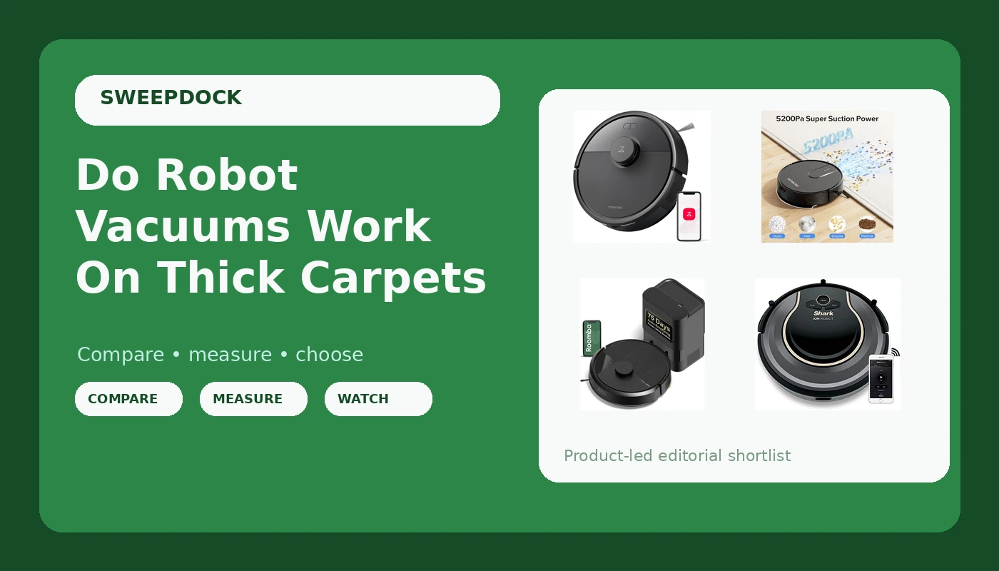 Do Robot Vacuums Work On Thick Carpets - Sweep Dock review with measurements and honest opinion