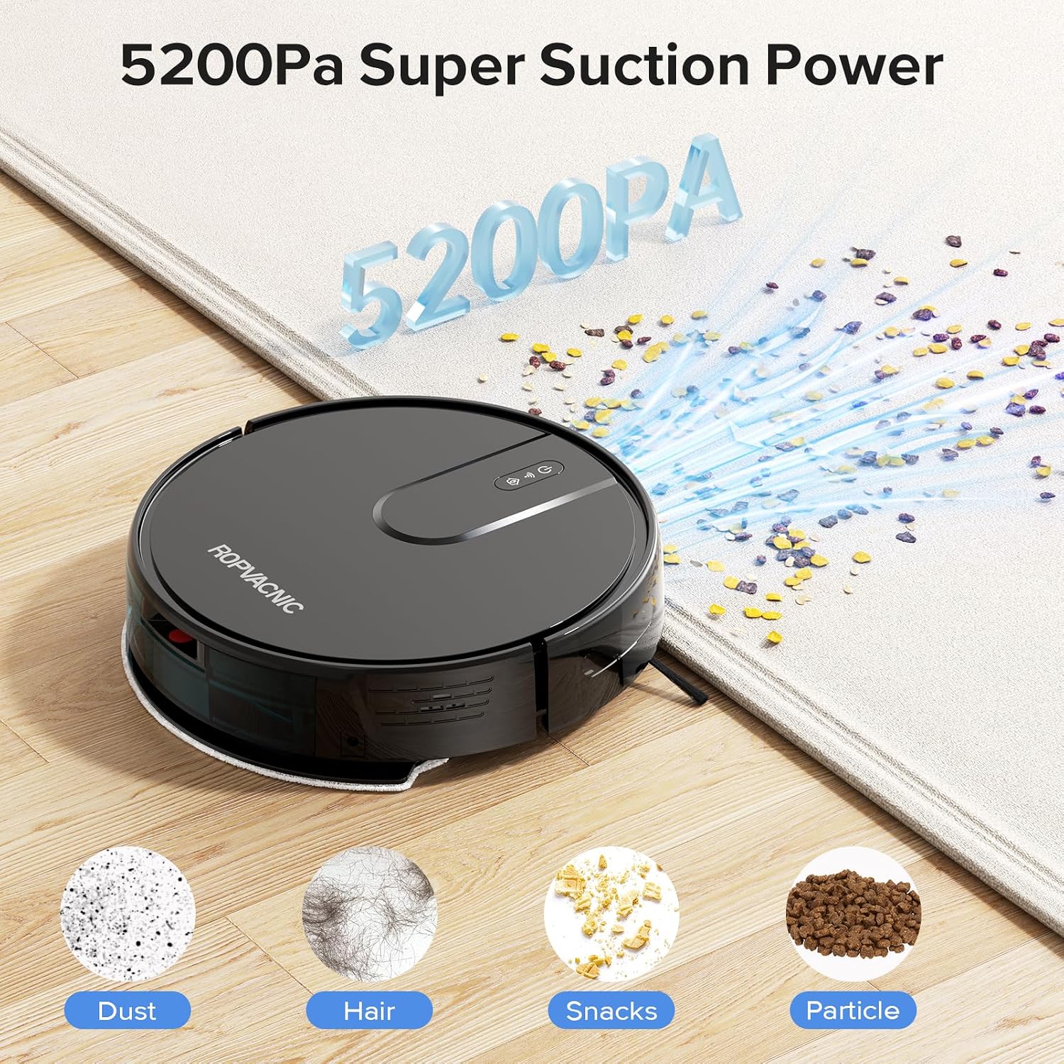 ROPVACNIC Robot Vacuum and Mop Combo (B0GDXV2KJ4)