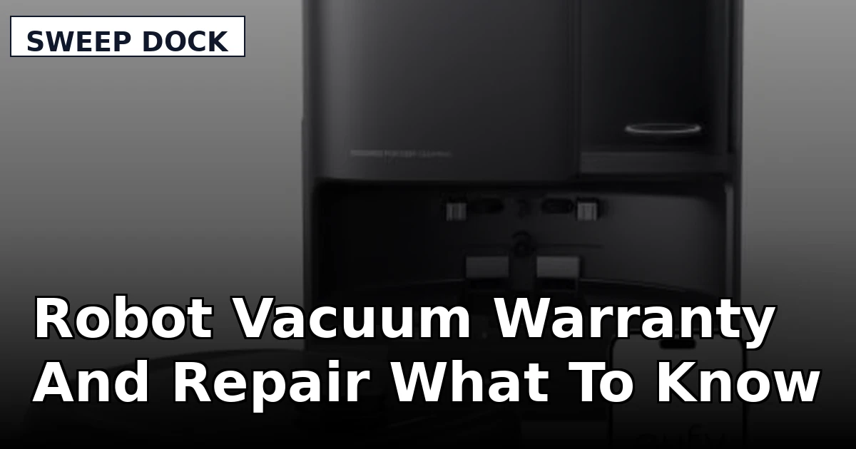 Robot Vacuum Warranty And Repair What To Know - Sweep Dock review with measurements and honest opinion